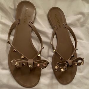 Valentino Rockstud Sandals Slippers